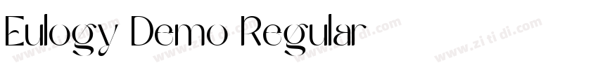 Eulogy Demo Regular字体转换